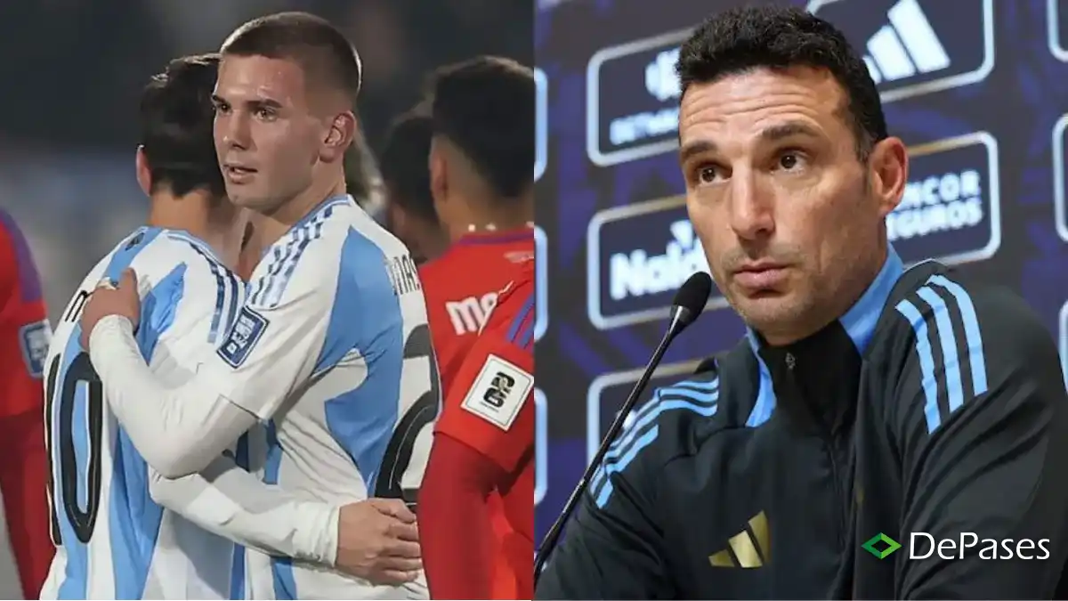 Scaloni y Mastantuono